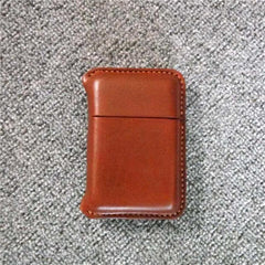 Handmade Leather Mens 10pcs Cigarette Holder Case Cool Custom Cigarette Case for Men