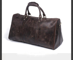 Genuine Leather Mens Cool Weekender Bag Travel Bag Duffle Bags Overnight Bag Holdall Bag for men - imessengerbags