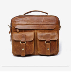 Genuine Leather Mens Cool Messenger Bag Chest Bag Bike Bag Cycling Bag for men - imessengerbags