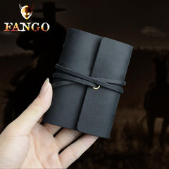 Handmade Leather Floral Mens Cool Short Wallet Card Holder Small Card Slim Wallets for Men - imessengerbags