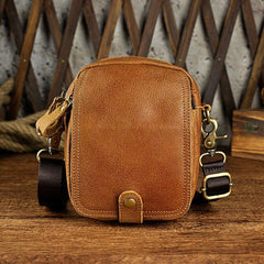 Leather Belt Pouch Mens Small Cases Waist Bag Hip Pack Belt Bag Fanny Pack Bumbag for Men - imessengerbags