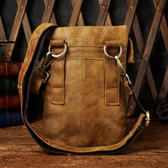 Leather Belt Pouch Mens Small Cases Waist Bag Hip Pack Belt Bag Fanny Pack Bumbag for Men