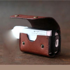 Cool Leather Mens IQOS Cigarette Case With Belt Loop IQOS Holder Belt Clip for Men