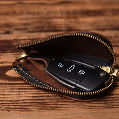 Handmade Leather Mens Cool Car Key Wallet Car Key Holder Car Key Case for Men - imessengerbags