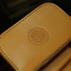 Handmade Leather Biker Wallet Mens Cool Chain Wallet Trucker Wallet with Chain - imessengerbags