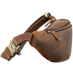 Cool Mens Leather Belt Bag Fanny Pack Waist Bags For Men