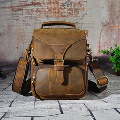 Leather Belt Pouch Mens Small Cases Waist Bag Hip Pack Belt Bag Fanny Pack Bumbag for Men - imessengerbags