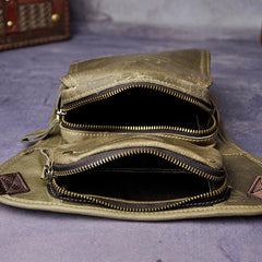 Leather Belt Pouch Mens Small Cases Waist Bag Hip Pack Belt Bag Fanny Pack Bumbag for Men - imessengerbags