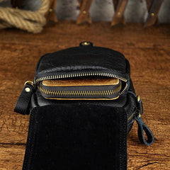 Leather Belt Pouch Mens Small Cases Waist Bag Hip Pack Belt Bag Fanny Pack Bumbag for Men - imessengerbags