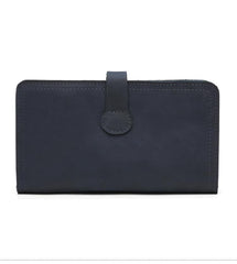 Handmade Leather Mens Travel Wallet Passport Leather Wallet Short Slim Wallets for Men