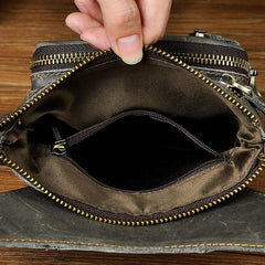 Leather Drop Leg Bag Belt Pouch Mens Waist Bag Shoulder Bag for Men