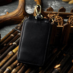 Handmade Leather Mens Cool Key Wallet Car Key Holder Case Card Wallet for Men - imessengerbags