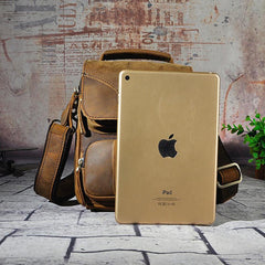 Leather Belt Pouch Mens Small Cases Waist Bag Hip Pack Belt Bag Fanny Pack Bumbag for Men - imessengerbags