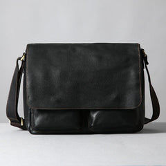Handmade Leather Mens Cool Shoulder Bag Messenger Bag Chest Bag Bike Bag Cycling Bag for men - imessengerbags