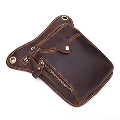 Leather Belt Pouch Mens Cases Waist Bag Hip Pack Belt Bag Fanny Pack Bumbag for Men