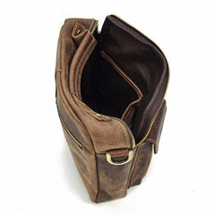 Genuine Leather Mens Cool Messenger Bag Work Bag Satchel Bag Briefcase Bag for men - imessengerbags