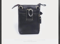 Leather Belt Pouch Mens Small Cases Waist Bag Hip Pack Belt Bag Fanny Pack Bumbag for Men - imessengerbags