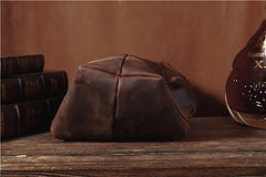 Genuine Leather Mens Cool Chest Bag Sling Bag Crossbody Bag Travel Bag Hiking Bag for men - imessengerbags