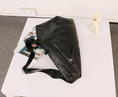 Leather Mens Sling Bag Sling Shoulder Bag Sling Backpack for men - imessengerbags