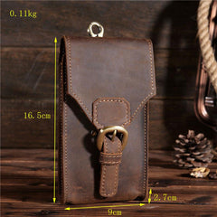 Leather Belt Pouch Mens Small Cases Waist Bag Hip Pack Belt Bag Fanny Pack Bumbag for Men