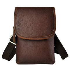 Leather Belt Pouch Mens Cases Waist Bag Hip Pack Belt Bag Fanny Pack Bumbag for Men
