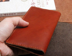 Handmade Leather Mens Cool Long Leather Wallet Clutch Wristlet Wallet for Men - imessengerbags