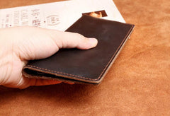 Handmade Leather Mens Cool Long Leather Wallet Clutch Wristlet Wallet for Men - imessengerbags