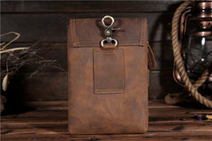 Leather Belt Pouch Mens Small Cases Waist Bag Hip Pack Belt Bag Fanny Pack Bumbag for Men