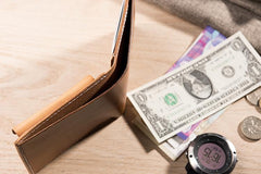 Handmade Leather Mens Cool Slim Leather Wallet Men Small Wallets Bifold for Men - imessengerbags