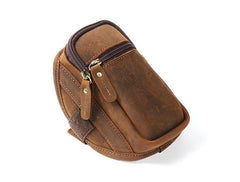 Handmade Leather Mens Running Armband for Cell Phones Sleeve Pouch Arm Case - imessengerbags