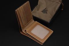 Handmade Leather Tooled World of Warcraft Lich King Mens billfold Wallet Cool Leather Wallet Slim Wallet for Men - imessengerbags