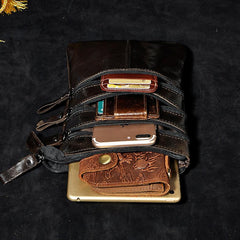Leather Belt Pouch Mens Small Cases Waist Bag Hip Pack Belt Bag Fanny Pack Bumbag for Men - imessengerbags