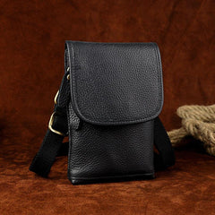 Leather Belt Pouch Mens Cases Waist Bag Hip Pack Belt Bag Fanny Pack Bumbag for Men