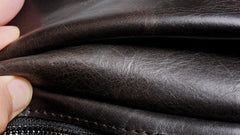 Handmade Leather Mens Cool Messenger Bag Chest Bag Bike Bag Cycling Bag for men