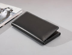 Handmade Leather Mens Clutch Wallet Cool Leather Wallet Long Phone Wallets for Men - imessengerbags