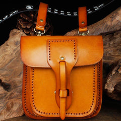Cool Leather Mens large Biker Belt Pouch Waist Bag Side Bag Shoulder Bag for Men - imessengerbags
