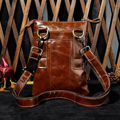 Leather Belt Pouch Mens Small Cases Waist Bag Hip Pack Belt Bag Fanny Pack Bumbag for Men - imessengerbags