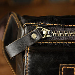 Leather Fanny Pack Mens Waist Bag Hip Pack Belt Bag Bumbag for Men - imessengerbags