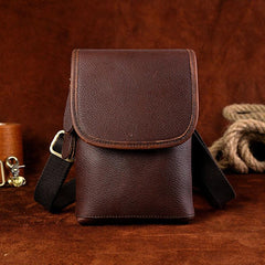 Leather Belt Pouch Mens Cases Waist Bag Hip Pack Belt Bag Fanny Pack Bumbag for Men