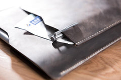 Handmade Leather Mens Clutch Cool Slim iPad Pro Case iPad Pro Cover for Men