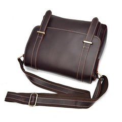 Vintage Leather Messenger Bag Shoulder Bag CrossBody Bag For Men - imessengerbags