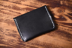 Handmade Mens Cool billfold Leather Wallet Men Small Card Slim Wallets Bifold for Men - imessengerbags