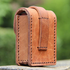 Cool Leather Mens Cigarette Case with Belt Loop Handmade Cigarette Holder for Men - imessengerbags