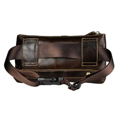 Leather Fanny Pack Mens Waist Bag Hip Pack Belt Bag Bumbag for Men - imessengerbags
