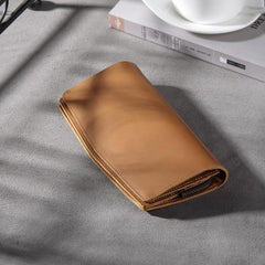 Handmade Leather Mens Clutch Wallet Cool Leather Wallet Long Phone Wallets for Men