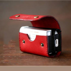 Cool Leather Mens IQOS Cigarette Case With Belt Clip IQOS Holder for Men