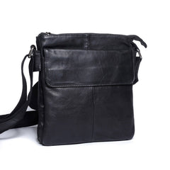 Genuine Leather Mens Cool Messenger Bag Chest Bag Bike Bag Cycling Bag for men - imessengerbags
