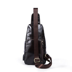 Leather Cool Chest Bag Sling Bag Sling Crossbody Bag Sling Travel Bag Hiking Bag For Mens