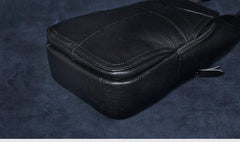 Genuine Leather Mens Cool Chest Bag Sling Bag Crossbody Bag Travel Bag Hiking Bag for men - imessengerbags