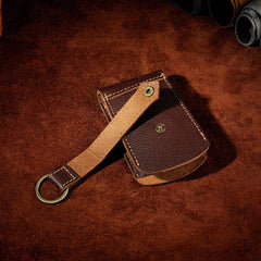 Handmade Leather Mens Cool Key Wallet Car Key Holder Key Case for Men - imessengerbags